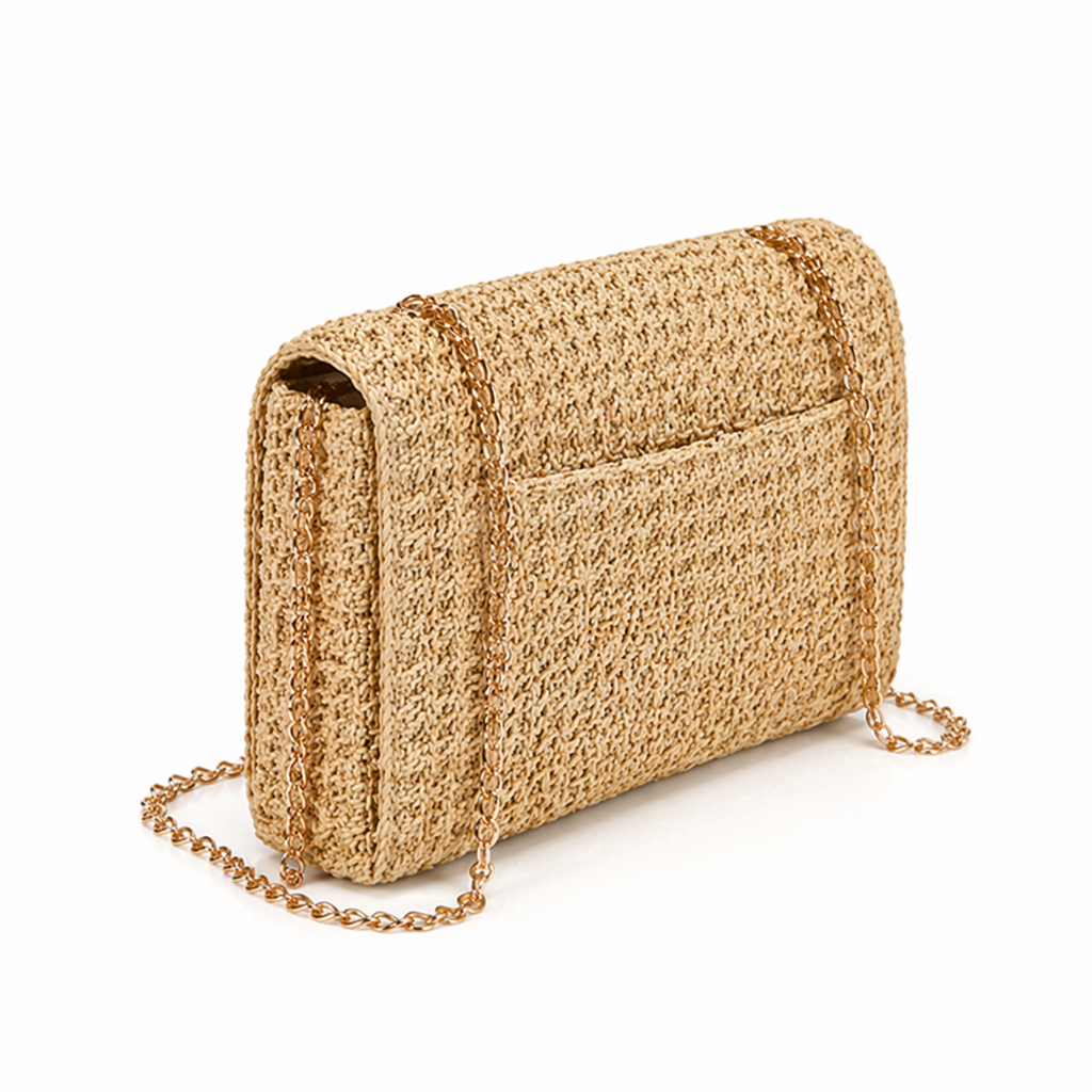 Vivela - Handwoven Straw Shoulder Bag Solara Vienne