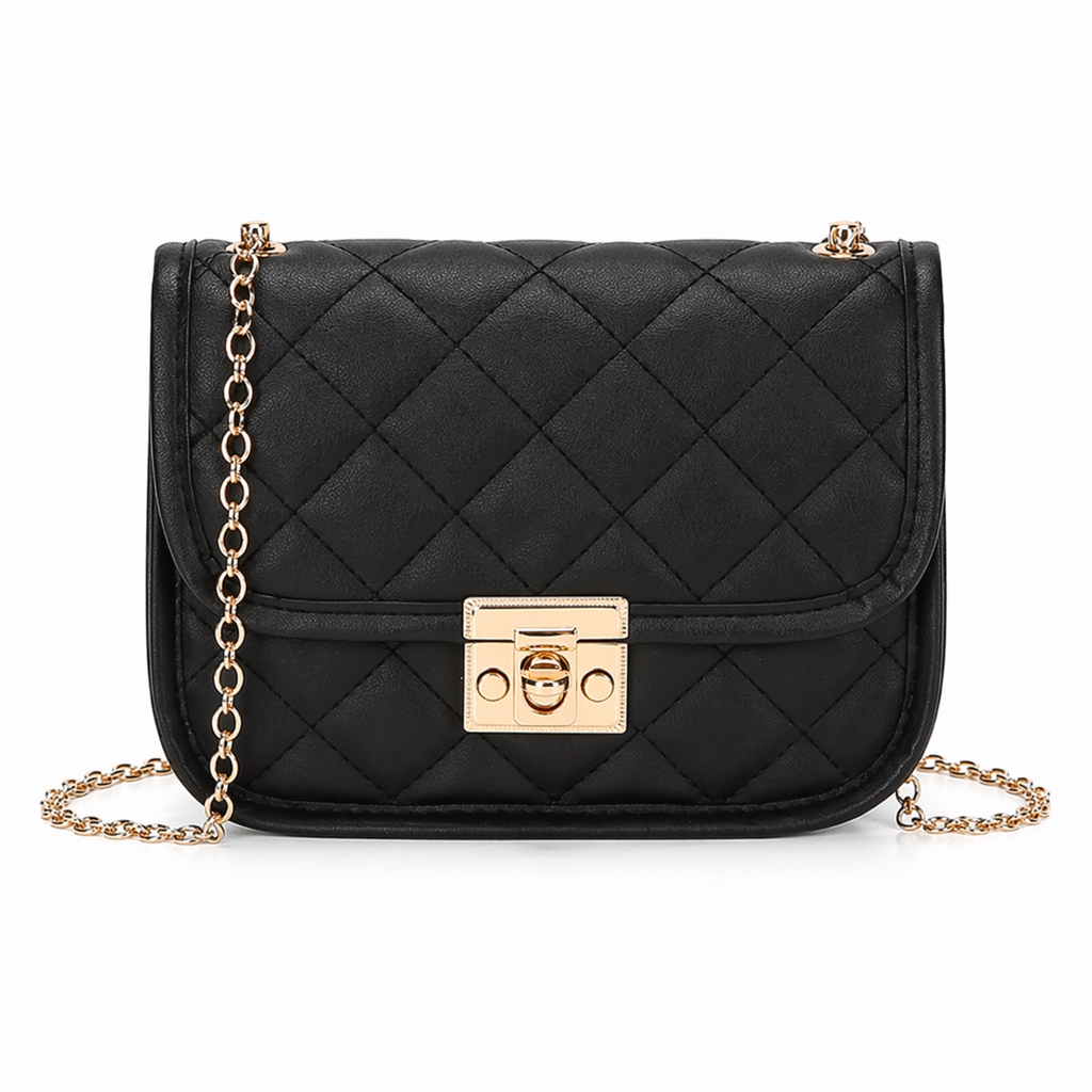 Vivela - Diamond Quilted Small Square Shoulder Bag Virelle Céleste