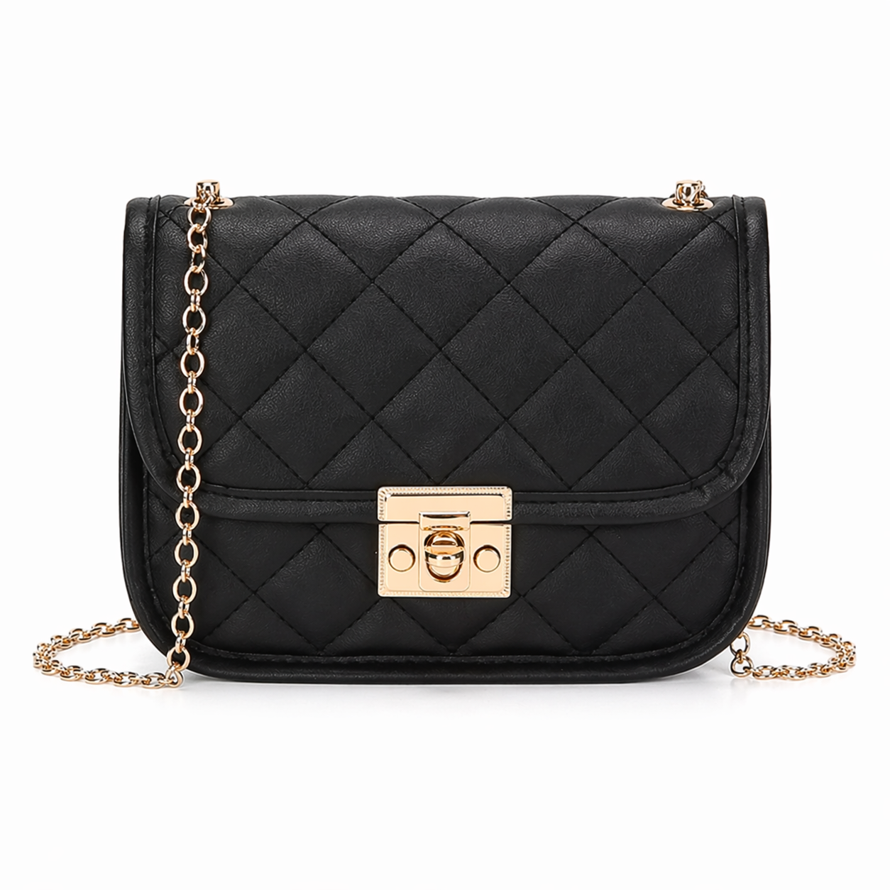 Vivela - Diamond Quilted Small Square Shoulder Bag Virelle Céleste