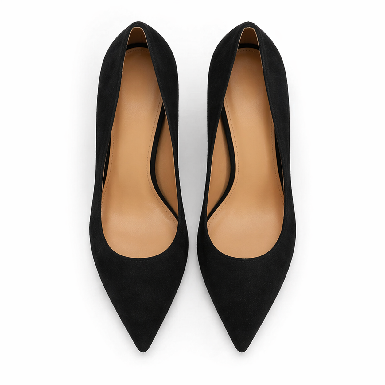 Vivela - Suede Pointed Pumps Velvet Noir