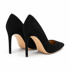 Vivela - Suede Pointed Pumps Velvet Noir