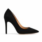 Vivela - Suede Pointed Pumps Velvet Noir