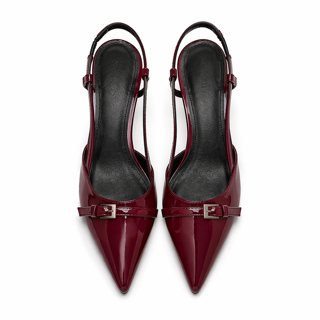 Vivela - Retro Mid Heels Velvet Nocturne