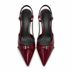 Vivela - Retro Mid Heels Velvet Nocturne