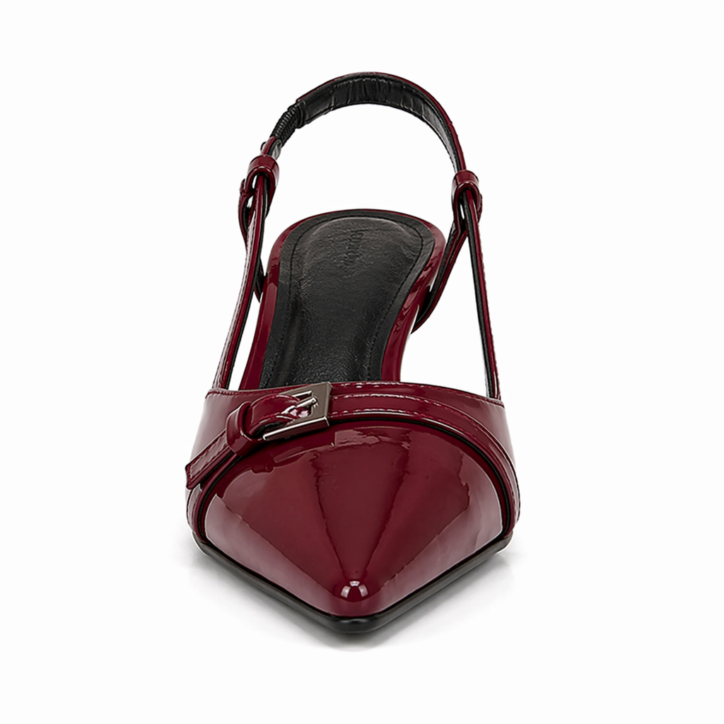 Vivela - Retro Mid Heels Velvet Nocturne