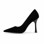 Vivela - Black Suede High Heels Onyx Vanguard