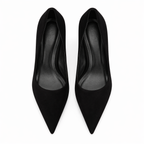 Vivela - Black Suede High Heels Onyx Vanguard