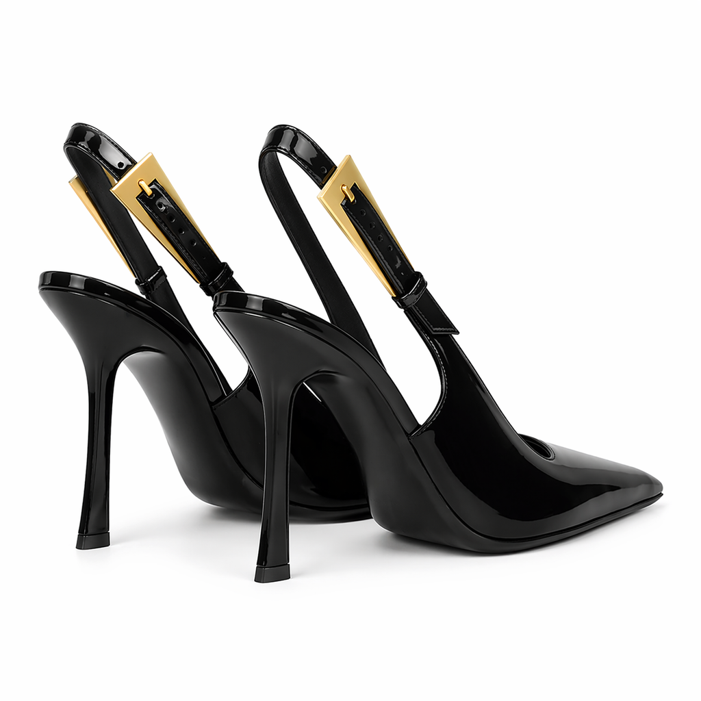 Vivela - Patent Leather Pointed Stiletto Heels Nomad Horizon