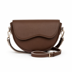 Vivela - Small Vintage Saddle Shoulder Bag Aurelia Noir