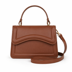 Vivela - Plutonium Leather Shoulder Bag Obsidian Veil