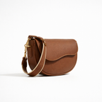 Vivela - Small Vintage Saddle Shoulder Bag Aurelia Noir