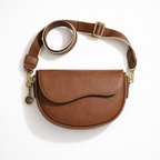 Vivela - Small Vintage Saddle Shoulder Bag Aurelia Noir