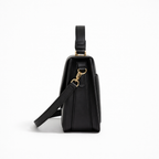 Vivela - Plutonium Leather Shoulder Bag Obsidian Veil