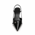 Vivela - Retro Mid Heels Velvet Nocturne